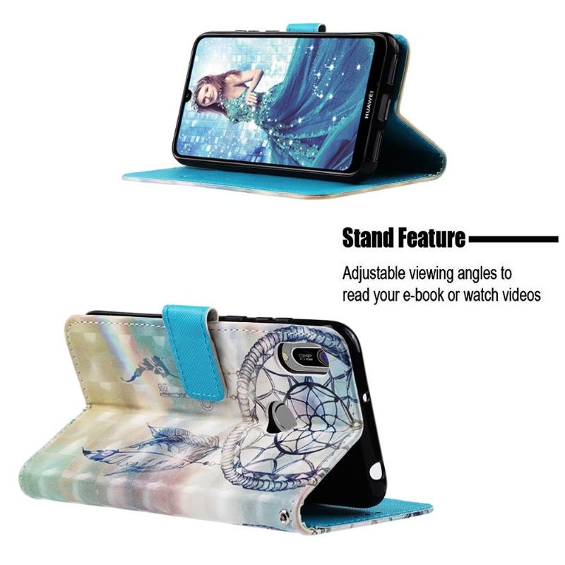 Folio Deksel Til Huawei Y6 2019 Med Kjede Drømmefanger