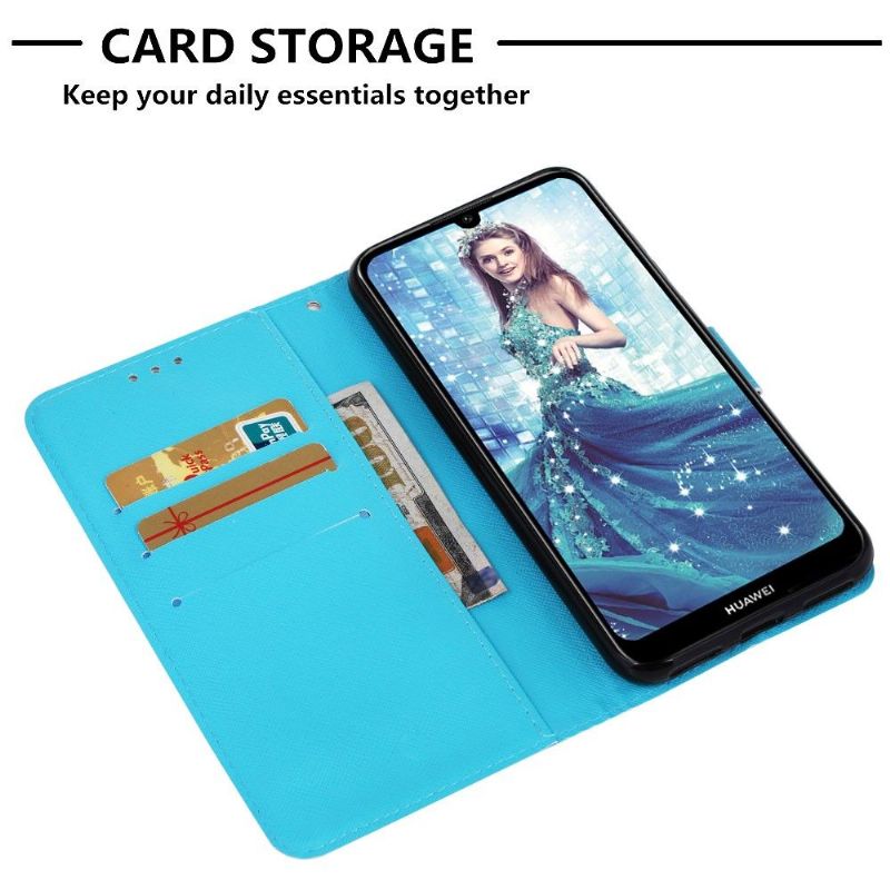 Folio Deksel Til Huawei Y6 2019 Med Kjede Drømmefanger