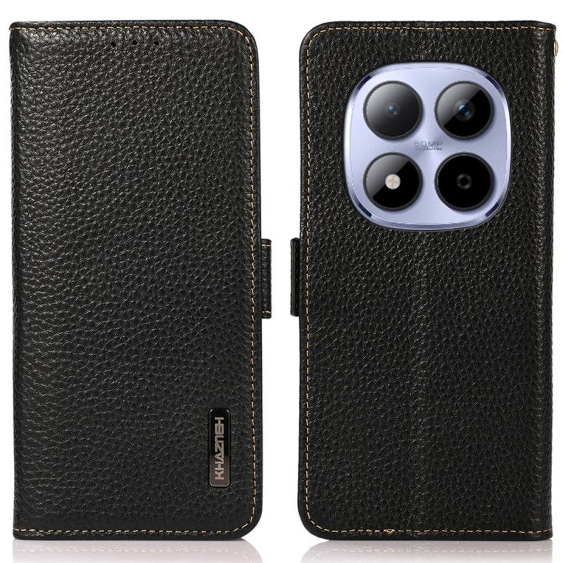 Folio Deksel Til Xiaomi Redmi Note 15 Pro 5g Ekte Khazneh Skinn