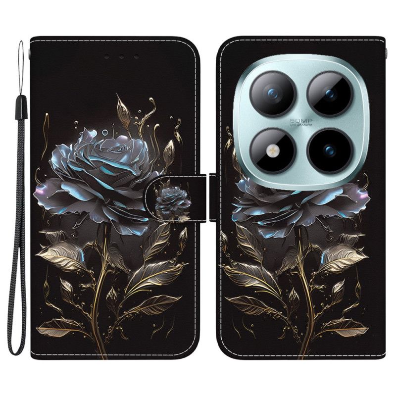 Folio Deksel Til Xiaomi Redmi Note 15 Pro 5g Svart Rose