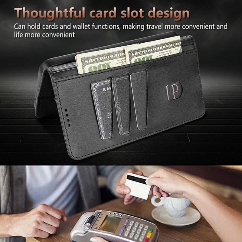 Folio Deksel Xiaomi Redmi Note 15 Pro 5g Azns Semsket Skinn Effekt Beskyttelse Deksel