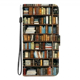 Folio Deksel Xiaomi Redmi Note 15 Pro 5g Bibliotek Motiv