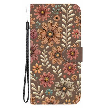 Folio Deksel Xiaomi Redmi Note 15 Pro 5g Blomstermønster