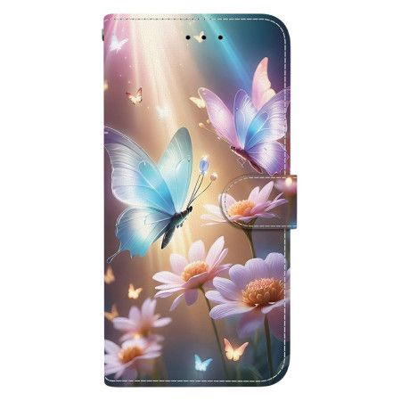 Folio Deksel Xiaomi Redmi Note 15 Pro 5g Blomstersommerfugl