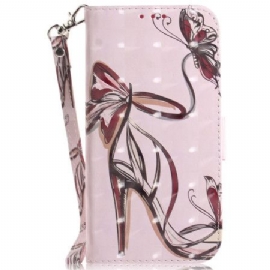 Folio Deksel Xiaomi Redmi Note 15 Pro 5g Høye Hæler Med Stropper