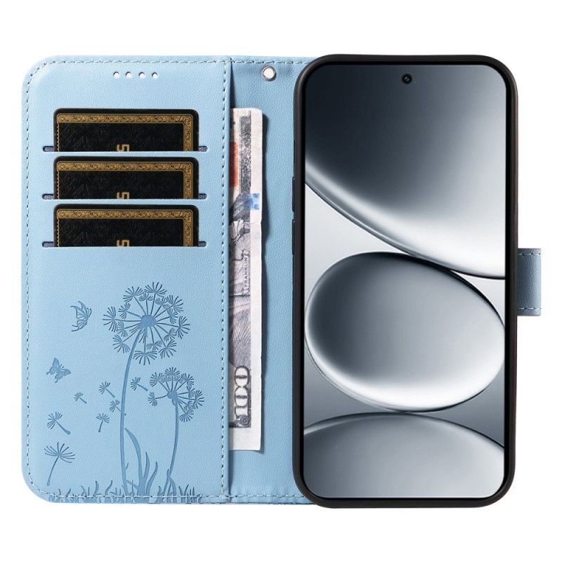 Folio Deksel Xiaomi Redmi Note 15 Pro 5g Løvetann-stroppemønster Beskyttelse Deksel