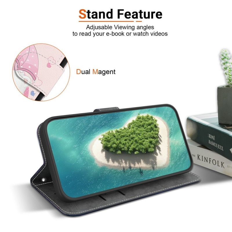 Folio Deksel Xiaomi Redmi Note 15 Pro 5g Par Bjørneunger Beskyttelse Deksel