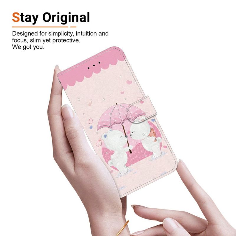 Folio Deksel Xiaomi Redmi Note 15 Pro 5g Par Bjørneunger Beskyttelse Deksel