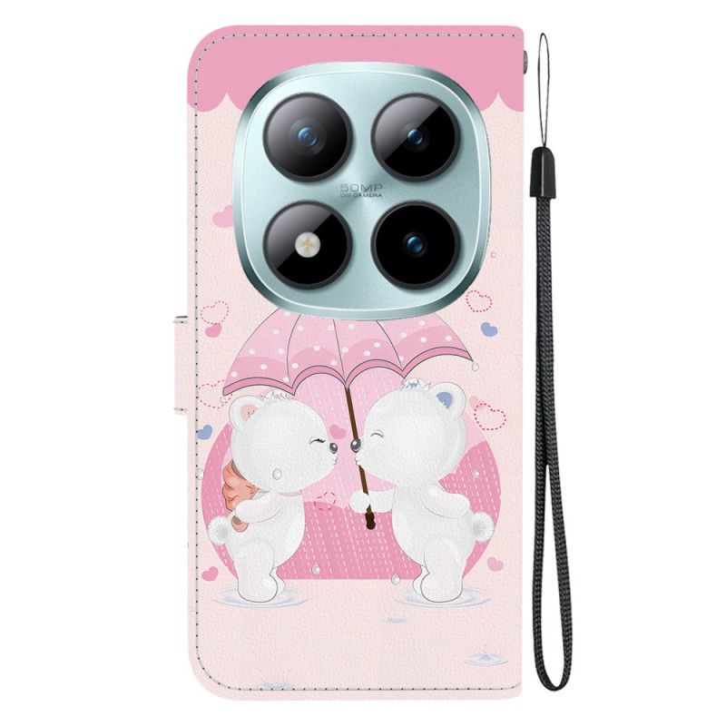 Folio Deksel Xiaomi Redmi Note 15 Pro 5g Par Bjørneunger Beskyttelse Deksel