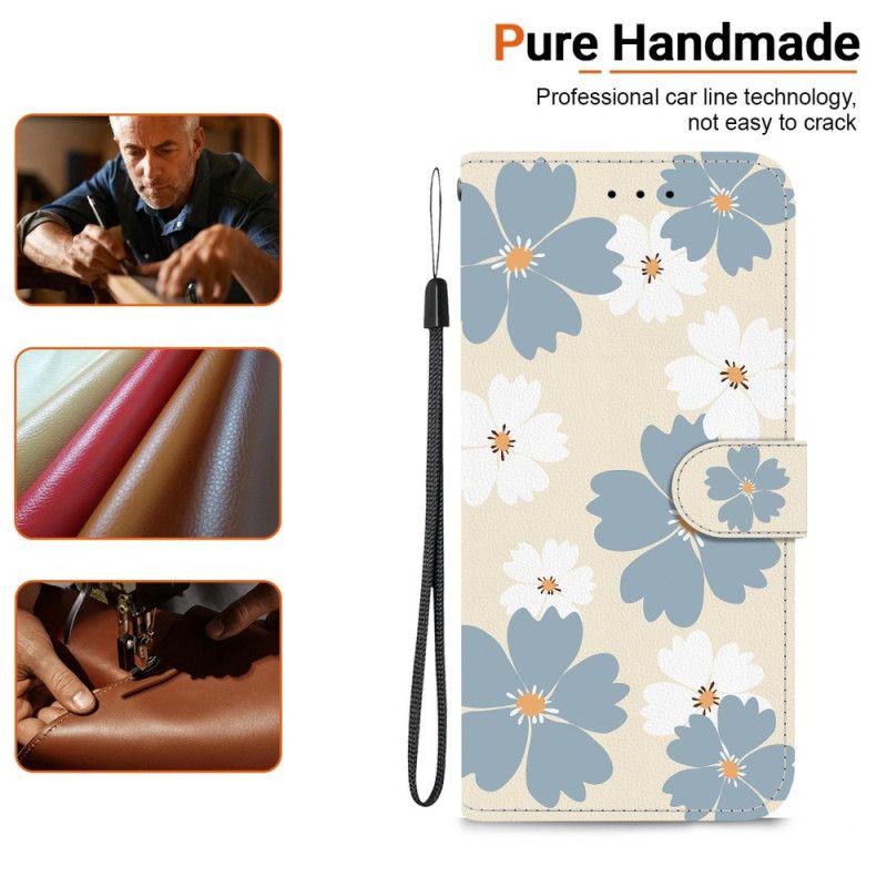 Lærdeksel Folio Deksel Xiaomi Redmi Note 15 Pro 5g Mobildeksel Blå Tusenfryd