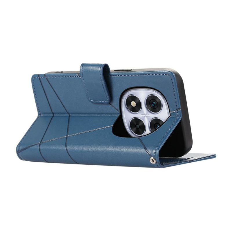 Lærdeksel Folio Deksel Xiaomi Redmi Note 15 Pro 5g Mobildeksel Linjer