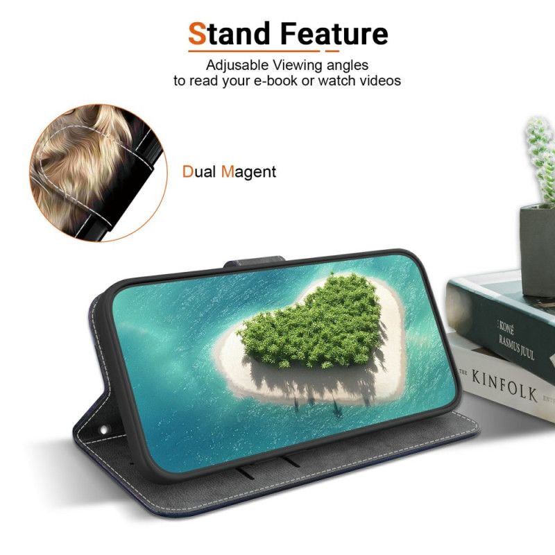 Lærdeksel Folio Deksel Xiaomi Redmi Note 15 Pro 5g Mobildeksel Løvehode