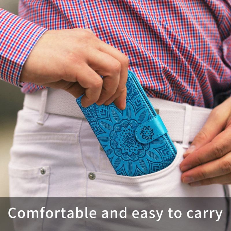 Lærdeksel Folio Deksel Xiaomi Redmi Note 15 Pro 5g Solsikkemønster