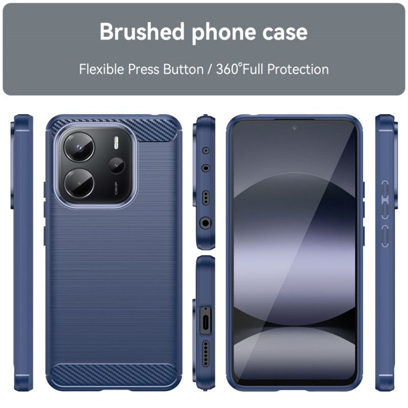 Deksel Xiaomi Redmi Note 14 4g Børstet Karbonfiber