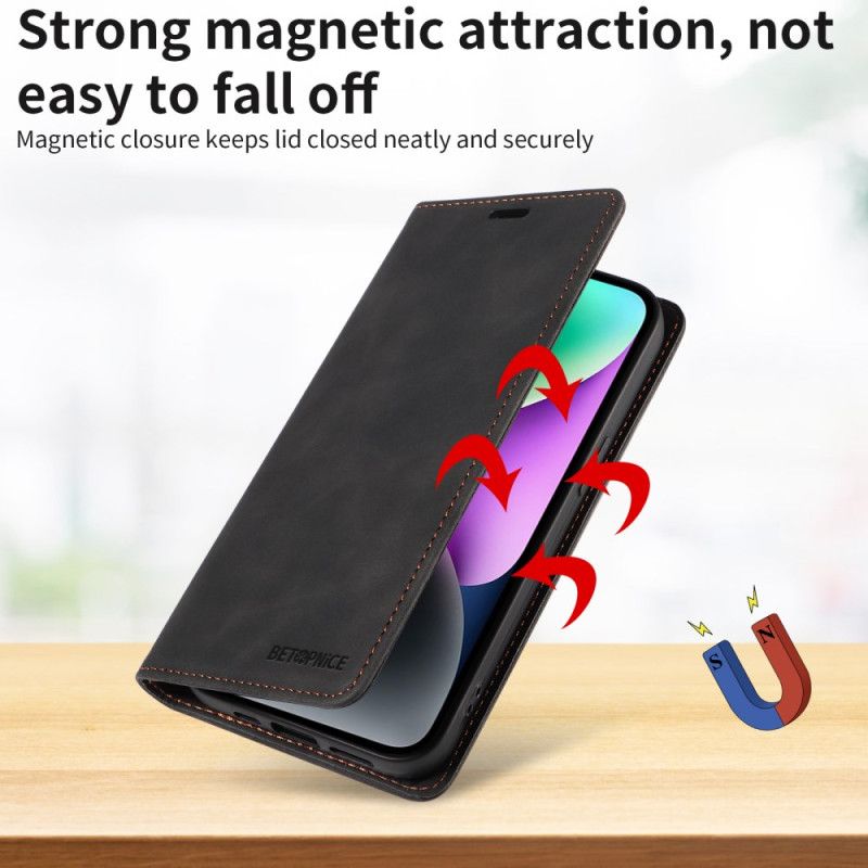 Folio Deksel Lær Xiaomi Redmi Note 14 4g Mobildeksel Betopnice