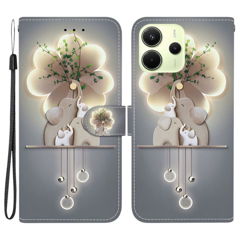 Folio Deksel Til Xiaomi Redmi Note 14 4g Elefanter