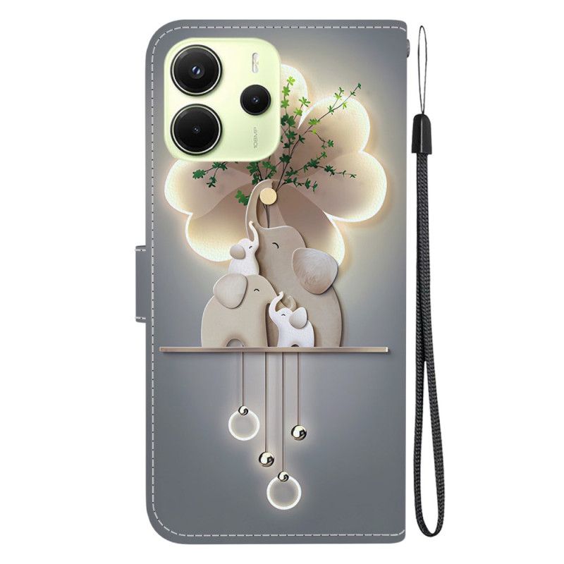 Folio Deksel Til Xiaomi Redmi Note 14 4g Elefanter