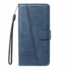 Folio Deksel Til Xiaomi Redmi Note 14 4g Geometriske Linjer