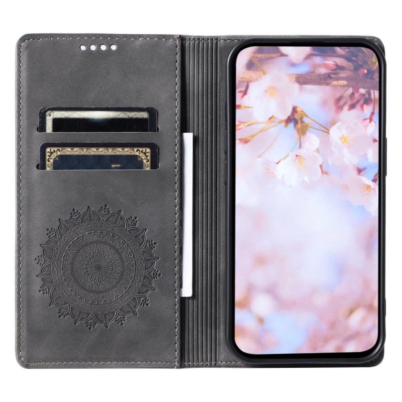 Folio Deksel Til Xiaomi Redmi Note 14 4g Mandala Semsket Skinneffekt