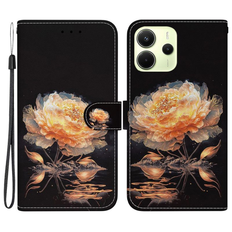 Folio Deksel Til Xiaomi Redmi Note 14 4g Oransje Peon