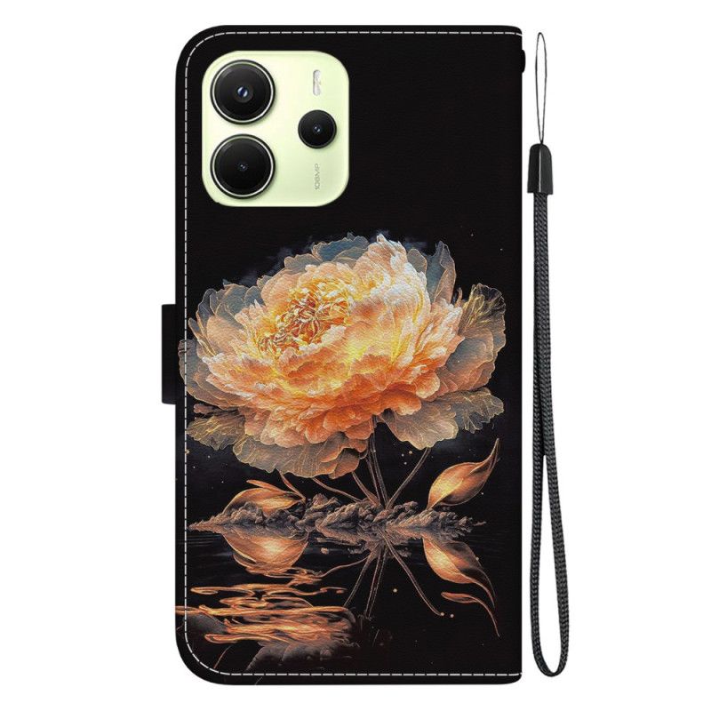 Folio Deksel Til Xiaomi Redmi Note 14 4g Oransje Peon