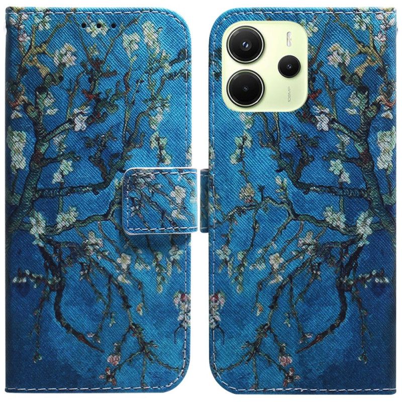 Folio Deksel Xiaomi Redmi Note 14 4g Blomster Aprikostre