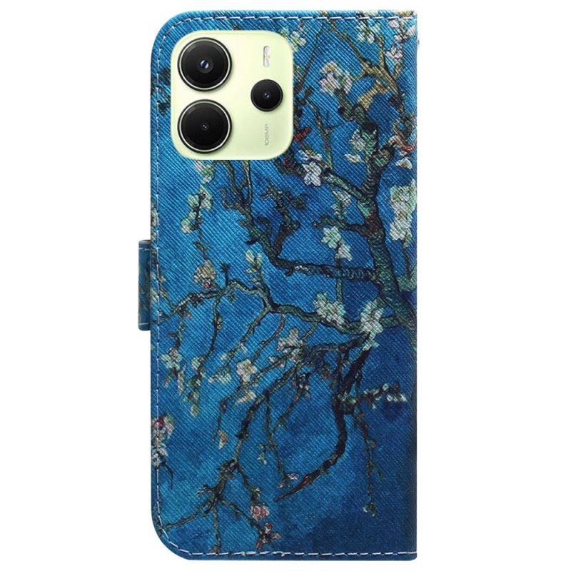 Folio Deksel Xiaomi Redmi Note 14 4g Blomster Aprikostre