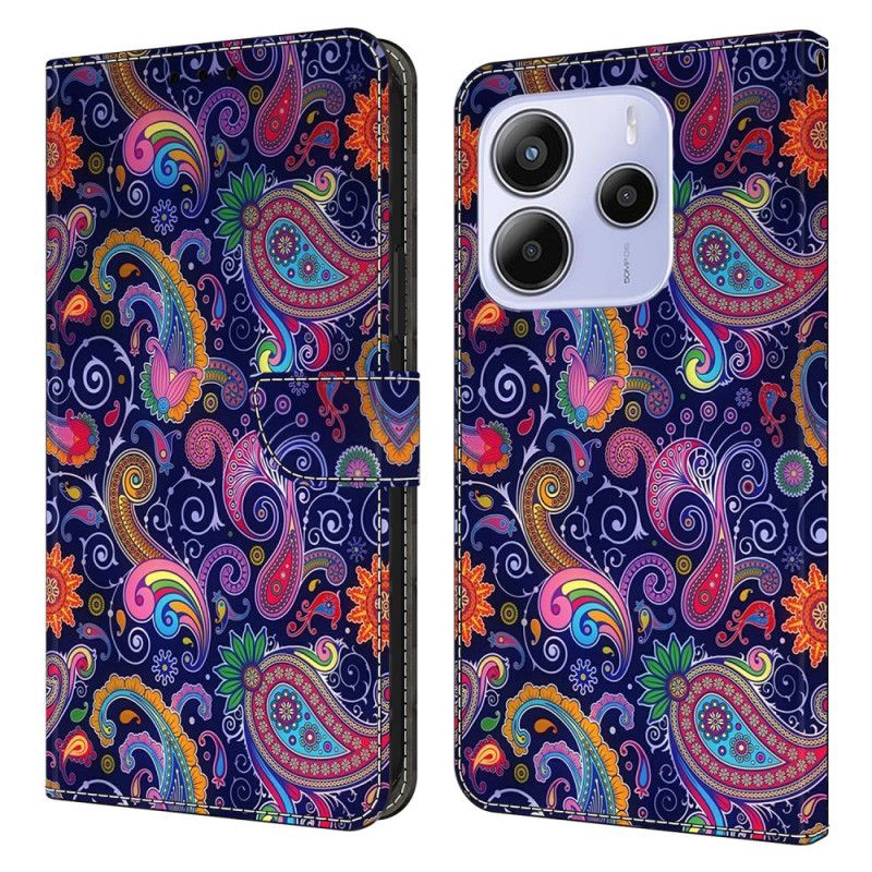 Folio Deksel Xiaomi Redmi Note 14 4g Etnisk Mønster Beskyttelse Deksel