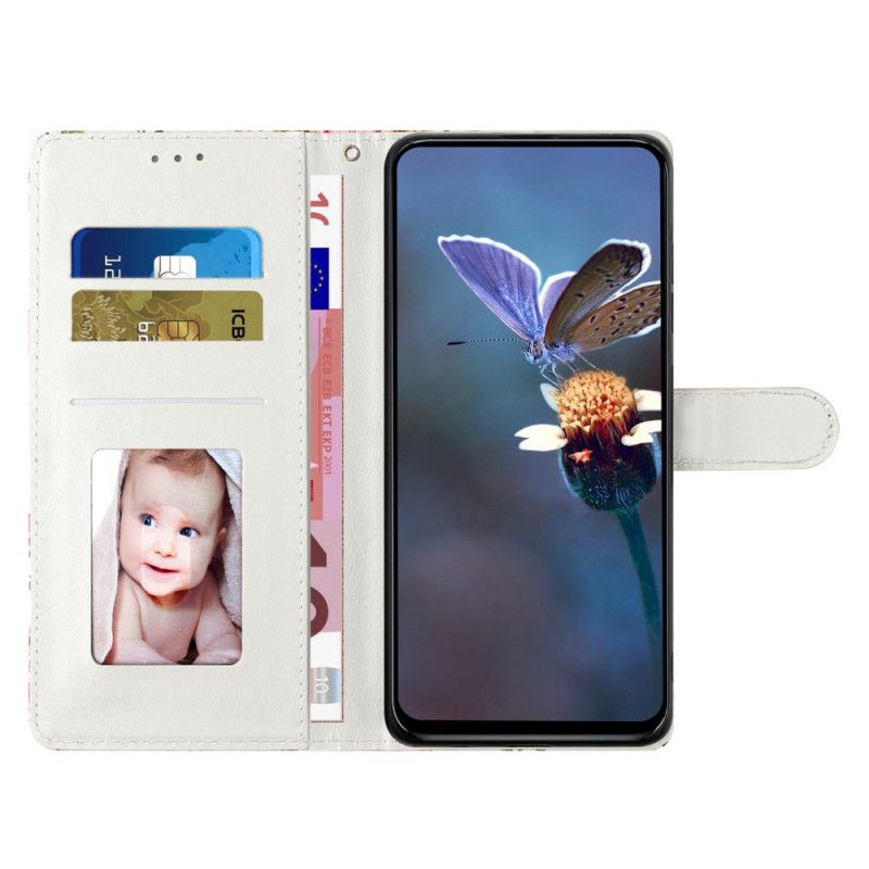 Folio Deksel Xiaomi Redmi Note 14 4g Farget Marmor Beskyttelse Deksel