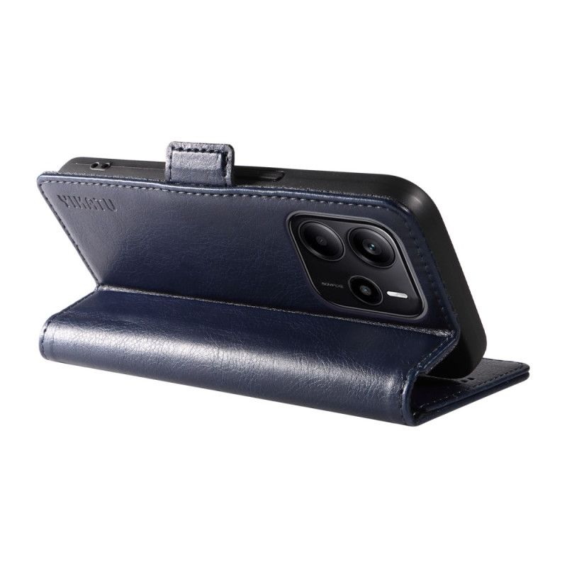 Folio Deksel Xiaomi Redmi Note 14 4g Litchitekstur Ykatu Beskyttelse Deksel