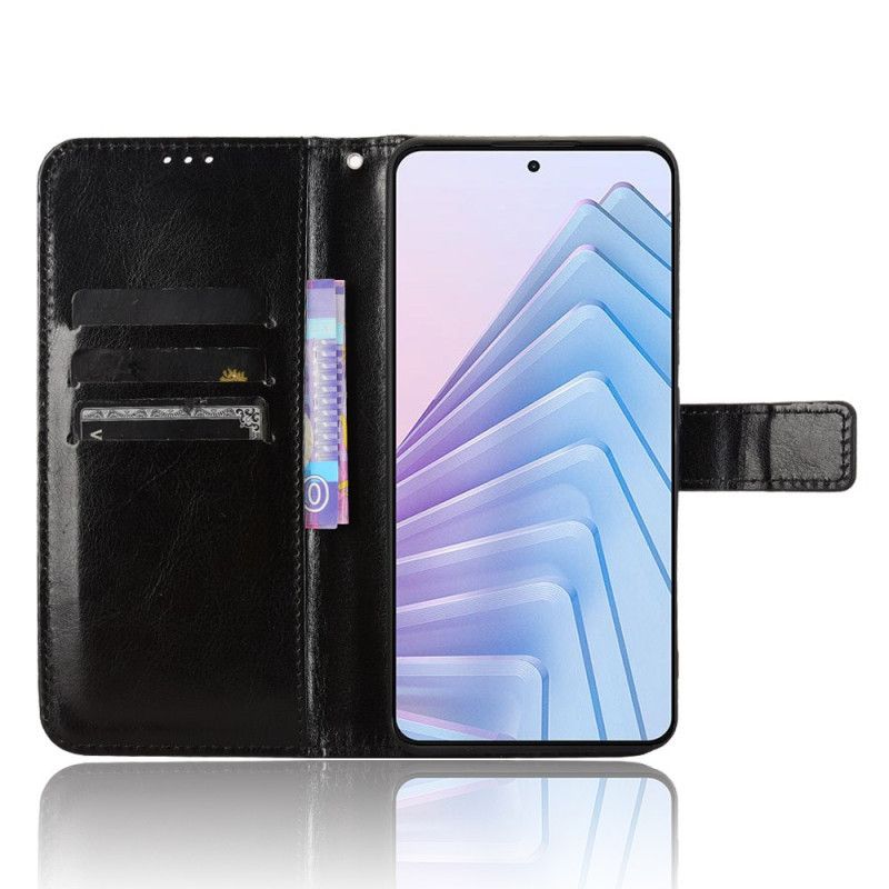 Folio Deksel Xiaomi Redmi Note 14 4g Prangende Kunstig Skinn Beskyttelse Deksel