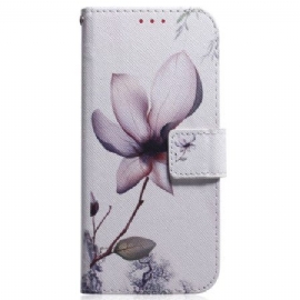 Folio Deksel Xiaomi Redmi Note 14 4g Rosa Blomst