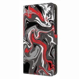 Lærdeksel Folio Deksel Xiaomi Redmi Note 14 4g Kunstnerisk Mønster