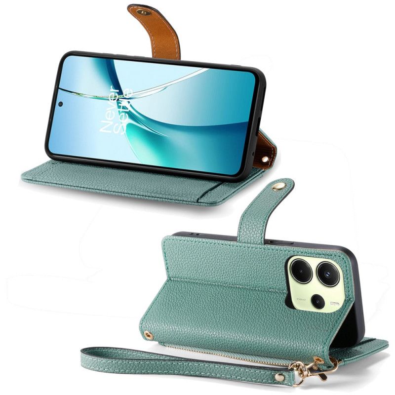 Lærdeksel Folio Deksel Xiaomi Redmi Note 14 4g Lommebok Med Hjertedesign