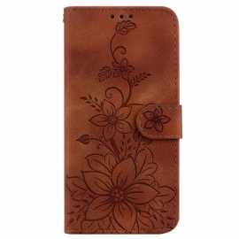 Lærdeksel Folio Deksel Xiaomi Redmi Note 14 4g Mobildeksel Fleur De Lys