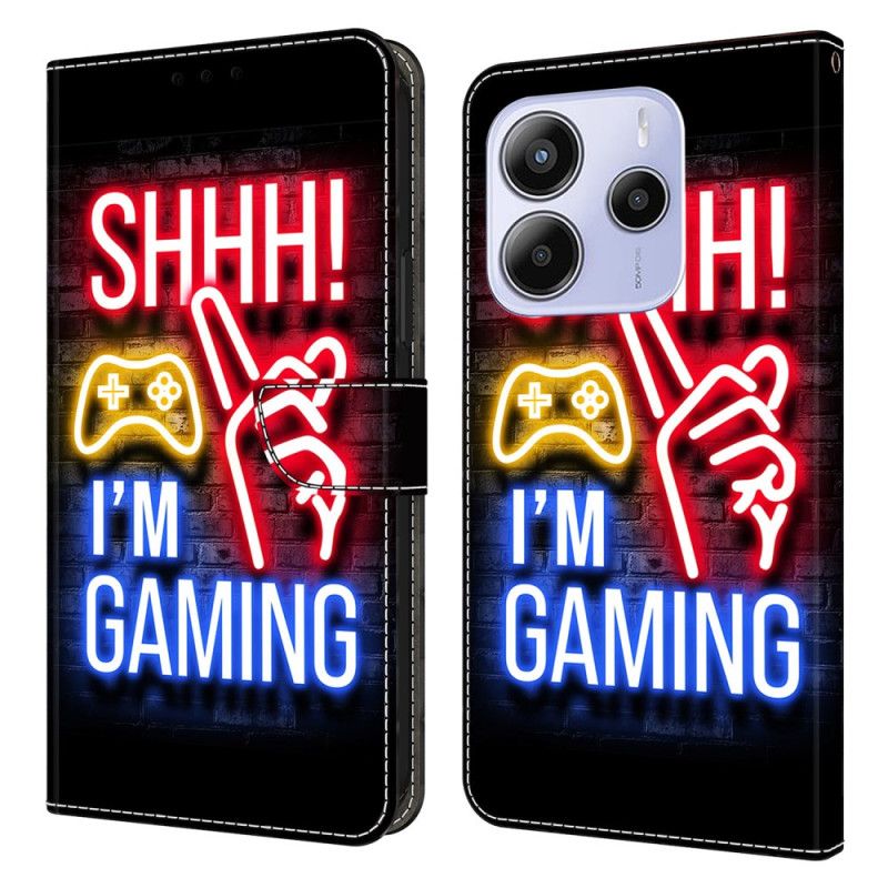 Lærdeksel Folio Deksel Xiaomi Redmi Note 14 4g Mobildeksel Jeg Spiller