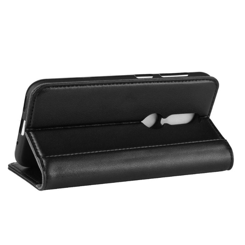 Etui Til Nokia 4.2 Lommebok Premium Skinn - Svart