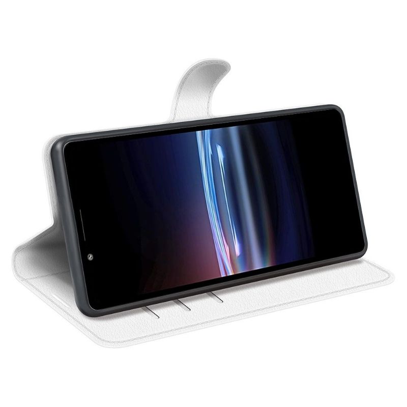 Lærdeksel Til Sony Xperia Pro-I Lommebok Lærdeksel Skinnstil