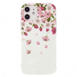 Deksel Til iPhone 12 Mini Fluorescerende Blomster