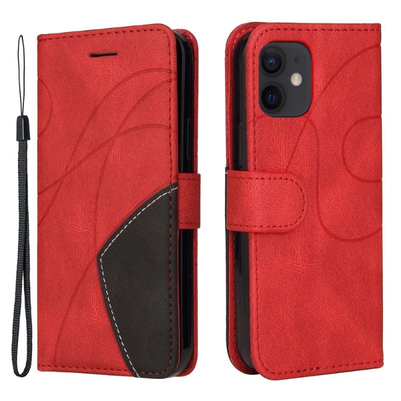 Folio Deksel Til iPhone 12 Mini Bicolor Artistic