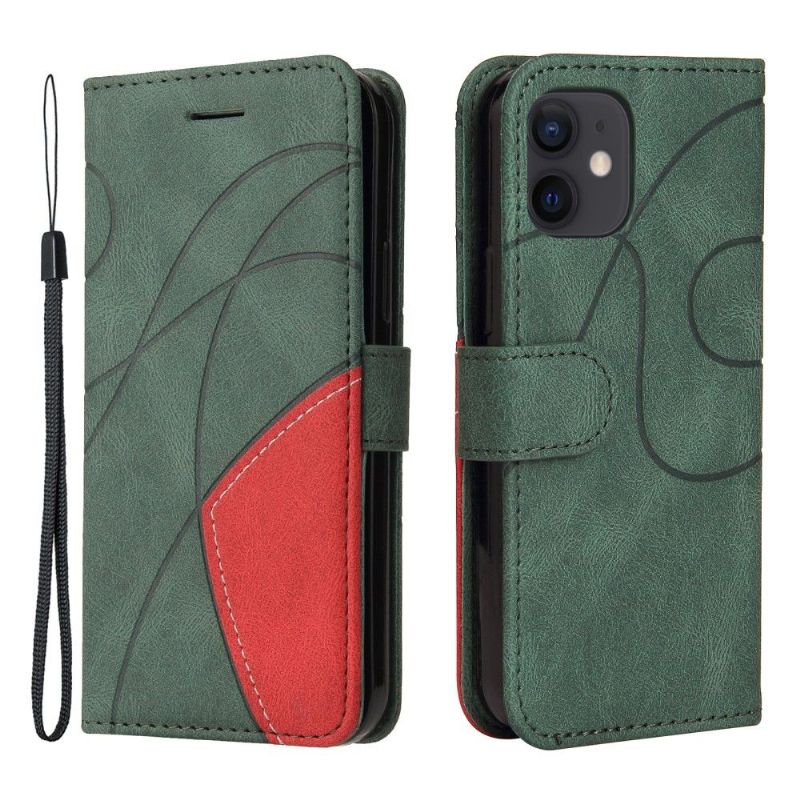 Folio Deksel Til iPhone 12 Mini Bicolor Artistic