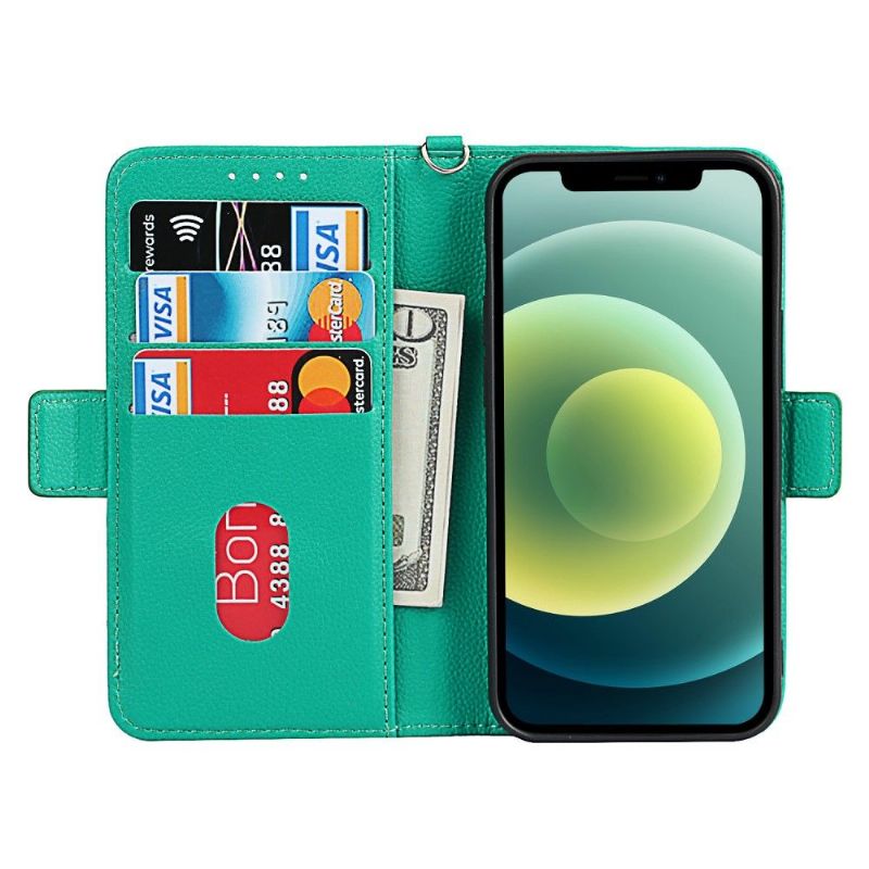 Folio Deksel Til iPhone 12 Mini Blomsterhjerte