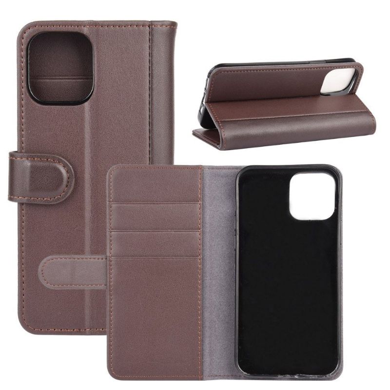 Folio Deksel Til iPhone 12 Mini Premium Skinn