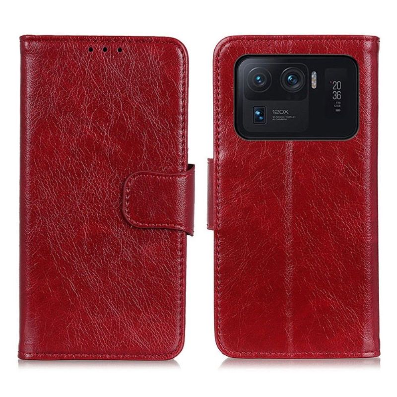 Folio Deksel Til Xiaomi Mi 11 Ultra Eldret Skinnstil