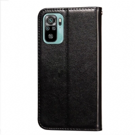 Folio Deksel Til Xiaomi Redmi Note 10 4G / Note 10S Rebeka Skinneffekt
