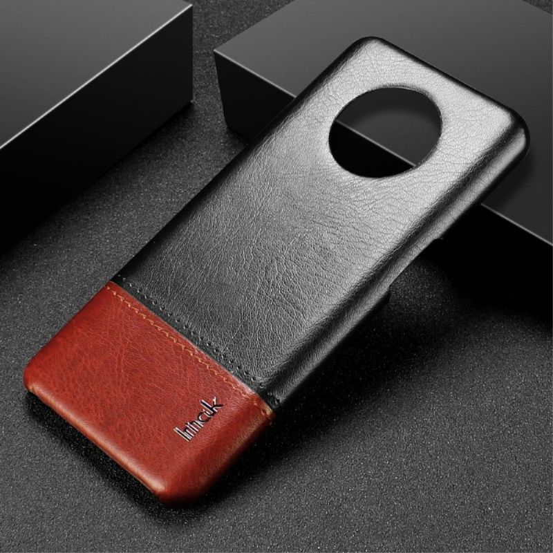 Deksel Til OnePlus 7T Imak Bicolor Imitert Skinn