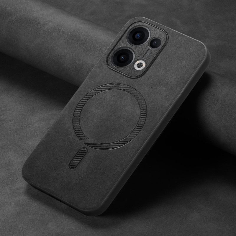 Deksel Oppo Reno 13 5g Magsafe-kompatibelt Lærimitasjon