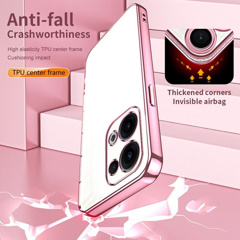 Deksel Oppo Reno 13 5g Ramme Med Metallimitasjon