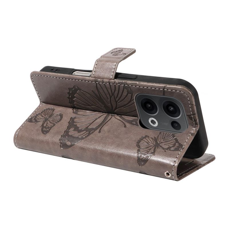 Folio Deksel Oppo Reno 13 5g Kjempesommerfugler Beskyttelse Deksel