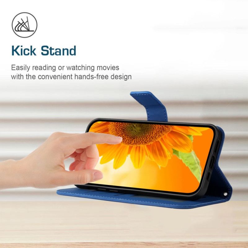 Folio Deksel Oppo Reno 13 5g Solsikketrykk Med Stropp Beskyttelse Deksel